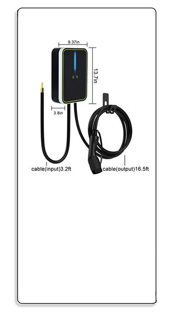 화면 7KW와 EV-HW 전기 자동차 뒷 판넬 충전기 총기 전선 5